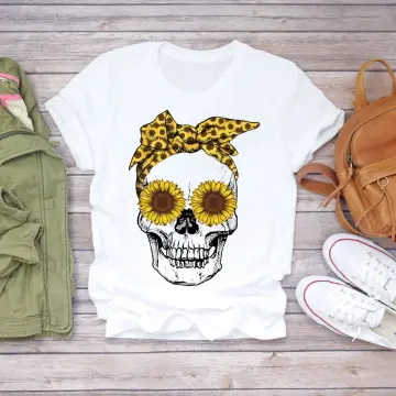 Skull shirts 2024 for women