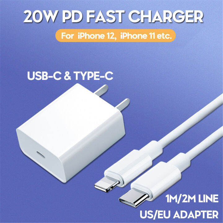 20W USB C PD Fast Wall Charger Adapter Type C Charger For iPhone 12 Pro