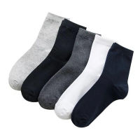 5 Pairslot Large Size Men Socks Cotton 42,43,44,45,46,47,48 Solid Color Fashion Casual High Quality Classic Business Male Socks