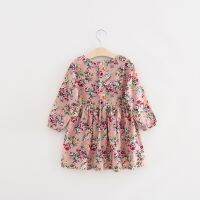 Lifetime Kid Girl Long Sleeve Floral Summer Dress For 2-12Y