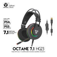 FANTECH OCTANE 7.1 HG23 USB Wired Headset Alloy Earmuffs and RGB Virtual 7.1 Surround Headphone with Microphone For PC PS4 Gamer