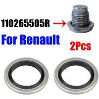 2X Car Oil Sump Drain Plug Sealing Rings Washer 110265505R For Renault Clio Duster Espace Fluence Logan Megane Avantime Dokker