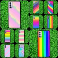 เคสโทรศัพท์ เคส เคสมือถือ ลาย หลากสี สีพาสเทล  สีรุ้ง Realme 9i , Realme C35 , Realme5 Pro , Realme X , Realme XT   Realme 6 , Realme6 Pro , Realme C1 , Realme C2 , Realme C11