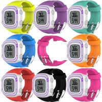 HOT QPAPSLOWPAH 607[มาแรง] Tali Jam Tangan Silikon นาฬิกาสปอร์ตแฟชั่นใหม่สำหรับ Garmin Forerunner 10 15 GPS,นาฬิกาสำหรับวิ่งขนาดเล็กพร้อมเครื่องมือ