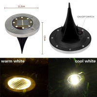 Solar Underground Lights Durable Waterproof Outdoor Garden Decoration , Balcony Lighting Lawn Floor Landscape