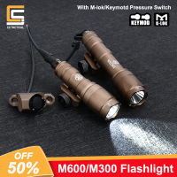 M300A M600C ยุทธวิธีของ Surefir ไฟลูกเสือ Memburu Senjata LED Lampu Suluh Yang Kuat dengan สวิตช์ชุดอุปกรณ์กลางแจ้ง