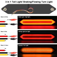 ไฟตัดหมอกไฟท้าย LED สำหรับรถบรรทุกไฟท้ายรถยนต์3 In 1ไฟตัดหมอกเพื่อความปลอดภัยถอยหลังสำหรับรถบรรทุกรถพ่วง12-24V