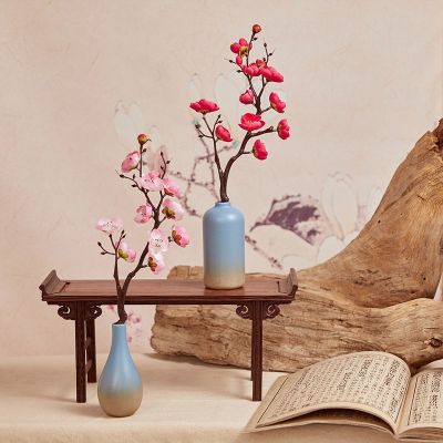 [AYIQ Flower Shop] ต้นพลัมดอกซากุระเทียมดอกซากุระบานผ้าไหมดอกไม้ซากุระตกแต่งบ้านโต๊ะอุปกรณ์ประดับงานแต่งงานวันหยุด Diy