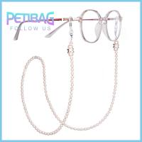 PETIBAG ไข่มุกเทียม เชือกแว่นตา สายรัดหัวเข็มขัด ป้องกันการหลุดลอก โซ่แว่นตา ของใหม่ ป้องกันการลื่นไถล ที่ยึดสายคล้อง บ้านในบ้าน