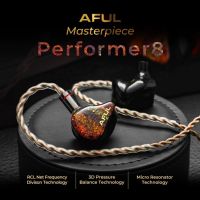 Performer8 AFUL/นักแสดง8 1DD + 7BA ไฮบริด IEMs หูฟังแบบมีสายหูฟังมอนิเตอร์ที่มีความบริสุทธิ์สูง OCC ชุบเงิน