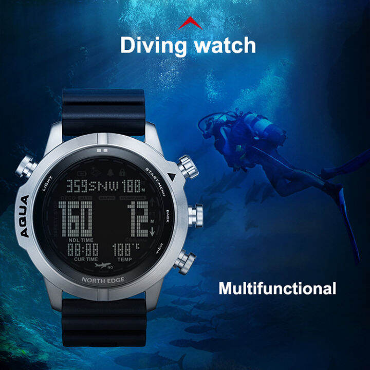HIKAYA Dive Computers, multifunctional diving compass, professional 100m waterproof diving watch