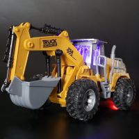 ✢♚∋ jiozpdn055186 Controle Remoto Escavadeira Modelo Brinquedos para Crianças Veículo De Engenharia RC Escavadeira Elétrica Estrada Perfuração Rolo