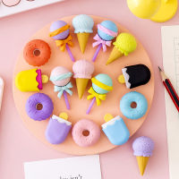 4PiecesBoxes Kawaii Lollipop Sweety Ice Cream Student Stationery School Office Supplies Children Erasers For Kids Pencil Eraser