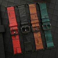 Leather Band For Apple Watch 6 SE 5 4 3 2 38 40mm 41mm Fashion crocodile pattern sports watchband for iwatch 8 7 44mm 42mm 45mm