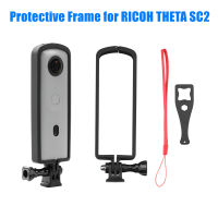 สำหรับ RICOH THETA SC2กรอบป้องกันเคสขายึดพร้อมอุปกรณ์เสริมกล้องพาโนรามาด้วยรองเท้าเย็น