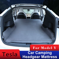 ใหม่สำหรับ Tesla รุ่น Y 2022อุปกรณ์เสริมรถพิเศษ Air Mattress Head Baffle Camping Travel แบบพกพา Soft Auto Sleeping ผู้ใหญ่ Bed