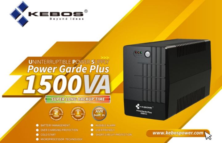 Kebos Pg 1500va Line Interactive Ups With Built In Avr Lazada Ph