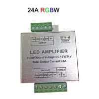 【⊕Good quality⊕】 yulibu74040703 เครื่องขยายเสียง Dc12v-24v Led Rgbw/rgb 30a 24a 12a เอาต์พุต4ch 3ch ตัวควบคุมคอนโซลทวนพลังงานแสงแถบไฟ Led Rgbw/rgb