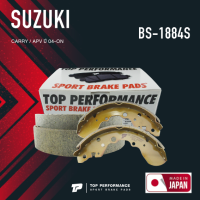 ก้ามเบรค หลัง SUZUKI CARRY / APV ปี 04-ON - BS1884S / BS 1884 S - TOP PERFORMANCE JAPAN - ผ้าเบรค ดรัมเบรค ซูซูกิ แครี่ เบรก / brake shoes