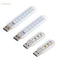 JERUSAL หลอดไฟ LED โน้ตบุ๊ก SMD 5630 5730 5V ไฟมินิ USB ไฟ LED 8ดวงไฟกลางคืนไฟ LED USB โคมไฟอ่านหนังสือ