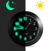 ✽☍ Luminous Auto Gauge Clock Mini Car Air Vent Quartz Clock with clip Auto air outlet Watch Car styling for Audi 100 200 80 Quattro