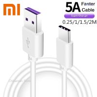 【ขาย】 Xiaomi 5A USB สายเคเบิ้ล Type C สำหรับ Huawei Mate 40 P40 P30 Pro สายชาร์จเร็ว Xiaomi Redmi Note 7 8 Pro สาย6a ชนิด C 8A