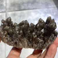 1 Pc Random Pick Natural Black Tebaitian Quartz Cluster for Healing and Meditation