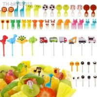 ✶✶❀ Animal Fruit Fork Food Grade Plastic Mini Cartoon Kids Cake Fruit Toothpick Bento Lunch Bento Accessories Party Decoration