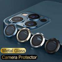 Metal Ring Camera Lens Protector Glass For iPhone 11 12 13 14 Pro Max Full Cover Camera Protector For iPhone 14 Plus 12 13 Mini  Screen Protectors