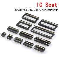 10pcs IC seat 6P/8P/14P/16P/18P/20P/24P/28P DIP IC sockets Adaptor Solder Type 28 pin Narrow body DIP Sockets  MCU seat 24PIN WATTY Electronics