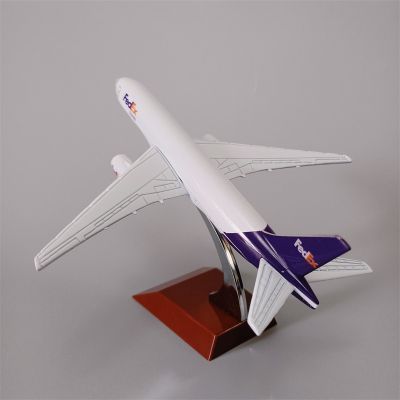 16Cm FEDEX Express เครื่องบิน B777เครื่องบินโบอิ้ง777สายการบินโมเดลเครื่องบินเครื่องบินเครื่องบินจำลองโลหะผสมโลหะ