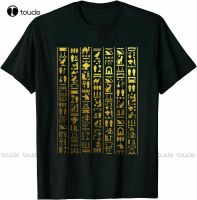 Egyptian Hieroglyphics Ancient Egypt T Shirt Size S 3Xl Mens Casual Shirts Custom Aldult Teen Tee Shirt Classic