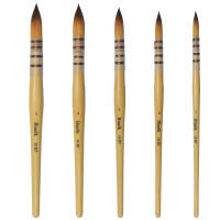 16RT High Quality Taklon Hair Wooden Handle Watercolor Acrylic Artist Art Supplies Paint Brush