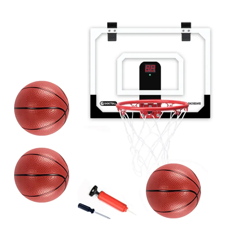 Indoor Mini Basketball Hoop with Electronic Scoreboard Over The Door  Basketball