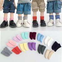 2 Pairs Ob11 Socks Short Socks Striped Socks Solid Color Socks Doll Accessories For MollyOb11 Gsc1/8 1/12bjd Doll