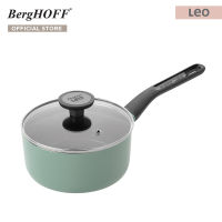 BergHOFF หม้อด้ามอะลูมิเนี่ยมเคลือบ รุ่น Leo  18 ซม สีเขียว Sage 3950371