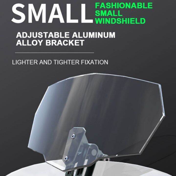 NEW Motorcycle Universal Modified Heightened Universal Small Windshield