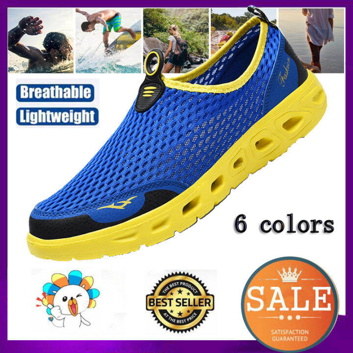 6 Colors Sports Sandals for Men Summer Slip on Beach Shoes Women Hollow