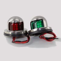 【LZ】◎⊕  LED Bow Navigation Light Sailing Signal Light para Marine Boat Yacht aço inoxidável vermelho e verde Clearance de advertência 12 V 24V