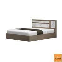 Raminthra Furniture เตียงนอน 6ฟุต รุ่น สวอน สีโซลิดหิน ( Bed )