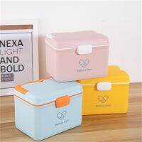 Double Deck Medicine Box for Household Use Large Capacity Medicine Box Emergency Medical Care Medical Storage Cases Plastic