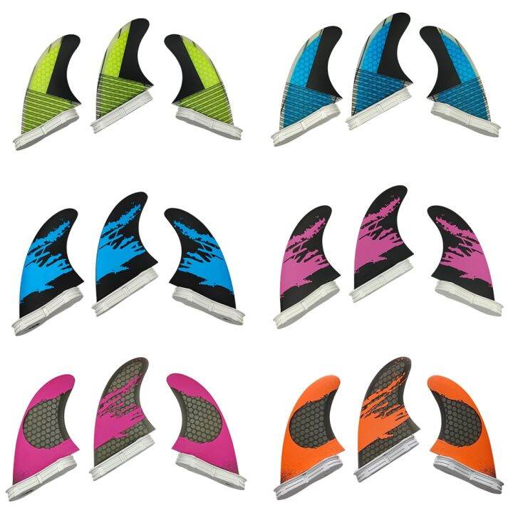 Tri Fins Set S/M/L UPSURF FCS 2 Surfboard Fins Carbon Fins