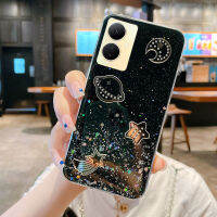 KOSLAM เคสโทรศัพท์กากเพชรลายดาวท้องฟ้าเต็มไปด้วยดวงดาวสำหรับ VIVO Y78 5G Y27 4G 5G Y36 4G 5G Y35 Y02S Y02 Y16 Y22 Y22S Y56 5G Y100 Y77 5G สไตล์ใหม่คลังสินค้าพร้อมปลอกโทรศัพท์มือถือ TPU