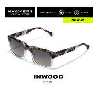 HAWKERS Blue Carey Smoky Dark InWOOD Sunglasses For Men And Women. UV400 Protection. Official Product Designed In SpaIn HInW21CBX0