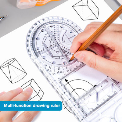 ไม้บรรทัดรูปทรงเรขาคณิตอเนกประสงค์,เครื่องมือวัดแบบร่างเรขาคณิตสำหรับโรงเรียนสำนักงานและสถาปัตยกรรม