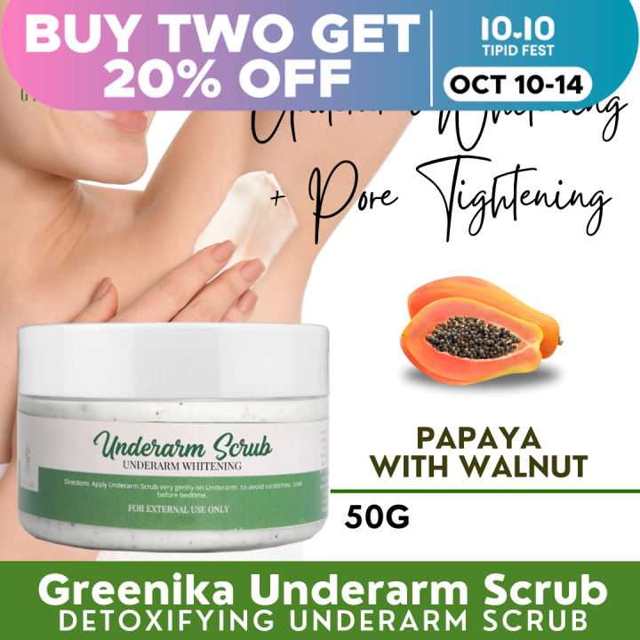[ UNDERARM WHITENING SCRUB ] Greenika Underarm Scrub Exfoliating Scrub