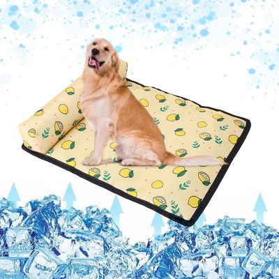 [pets baby] Dog Cooling MatSilkPet Self Cooling Mats WashableCooling Pads For Dogs Cats Pets Home Indoor Pet Supplies
