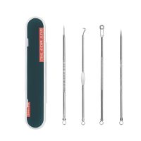 【cw】 4Pieces xiaomi Acne Needle Set Facial Makeup Tools Going Blackhead Picking Pimple