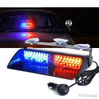 【LZ】✌♙❣  16LED Police Lights Car LED Strobe Light 12V Red/Blue Amber/White Windshield Warning Light Signal Lamps Flash Dash Emergency
