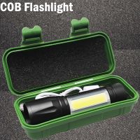 LED Mini Torch Rechargeable Flashlight Portable USB Charging Flashlight High Power Bank Camping Waterproof Long Range Lantern